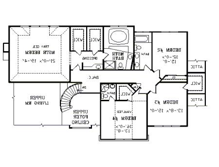Second Floor Plan image of SAUVIGNON House Plan