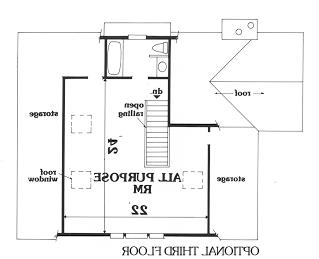 Third Floor Plan image of ELLIE House Plan