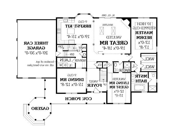 First Floor Plan image of WYNWOOD I House Plan
