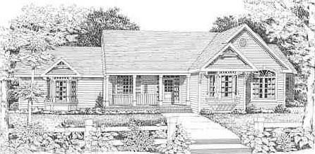 Front Rendering image of FLORESTON House Plan
