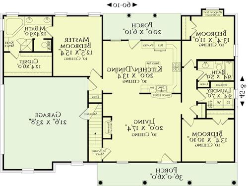 First Floor Plan image of The Winslow House Plan