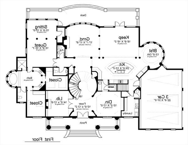 1st Floor Plan image of Vinius House Plan