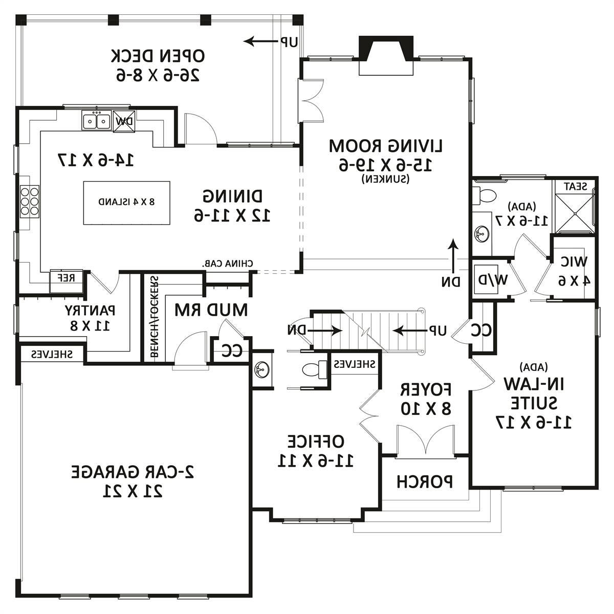 1st Floor image of Linnwood House Plan