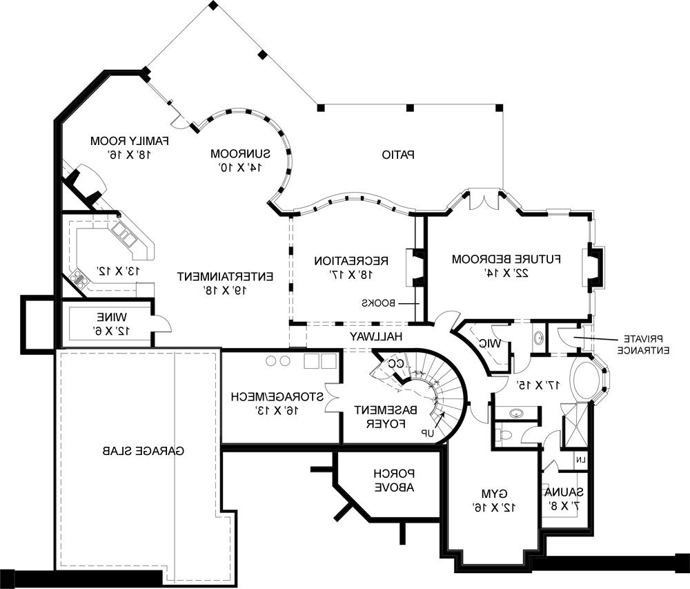 Basement image of Pontarion II House Plan