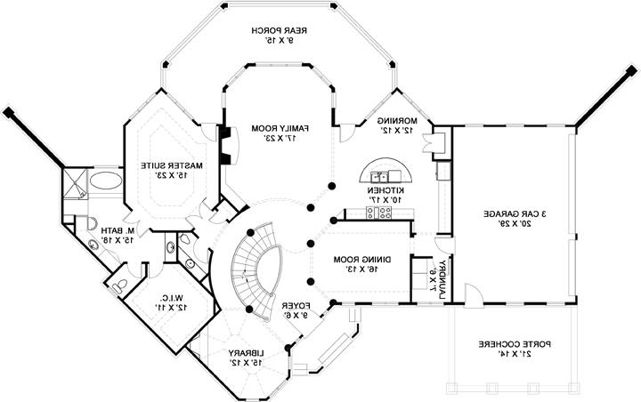First Floor Plan image of Salem House Plan