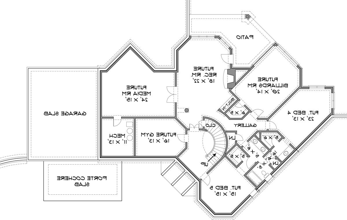 Basement image of Stone Pond House Plan