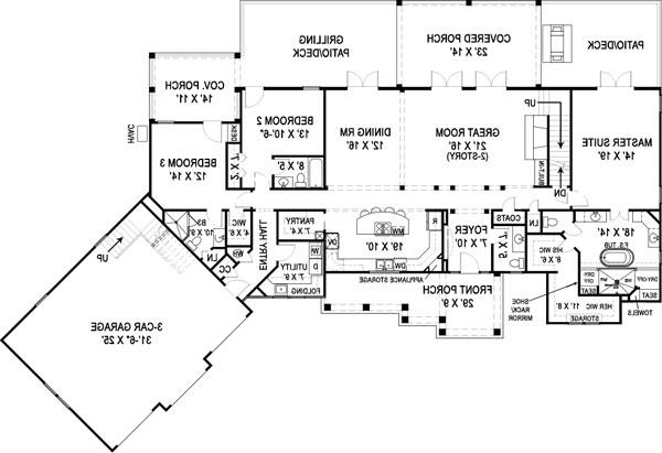 First Floor Plan image of Marymount House Plan