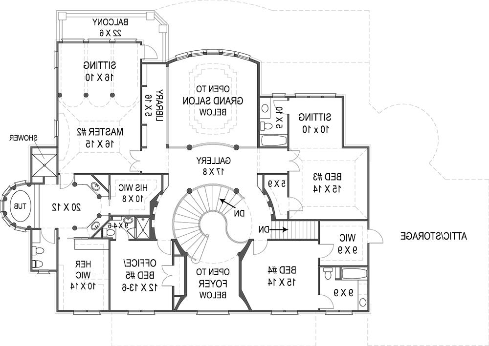 2nd Floor Plan image of Vinius House Plan