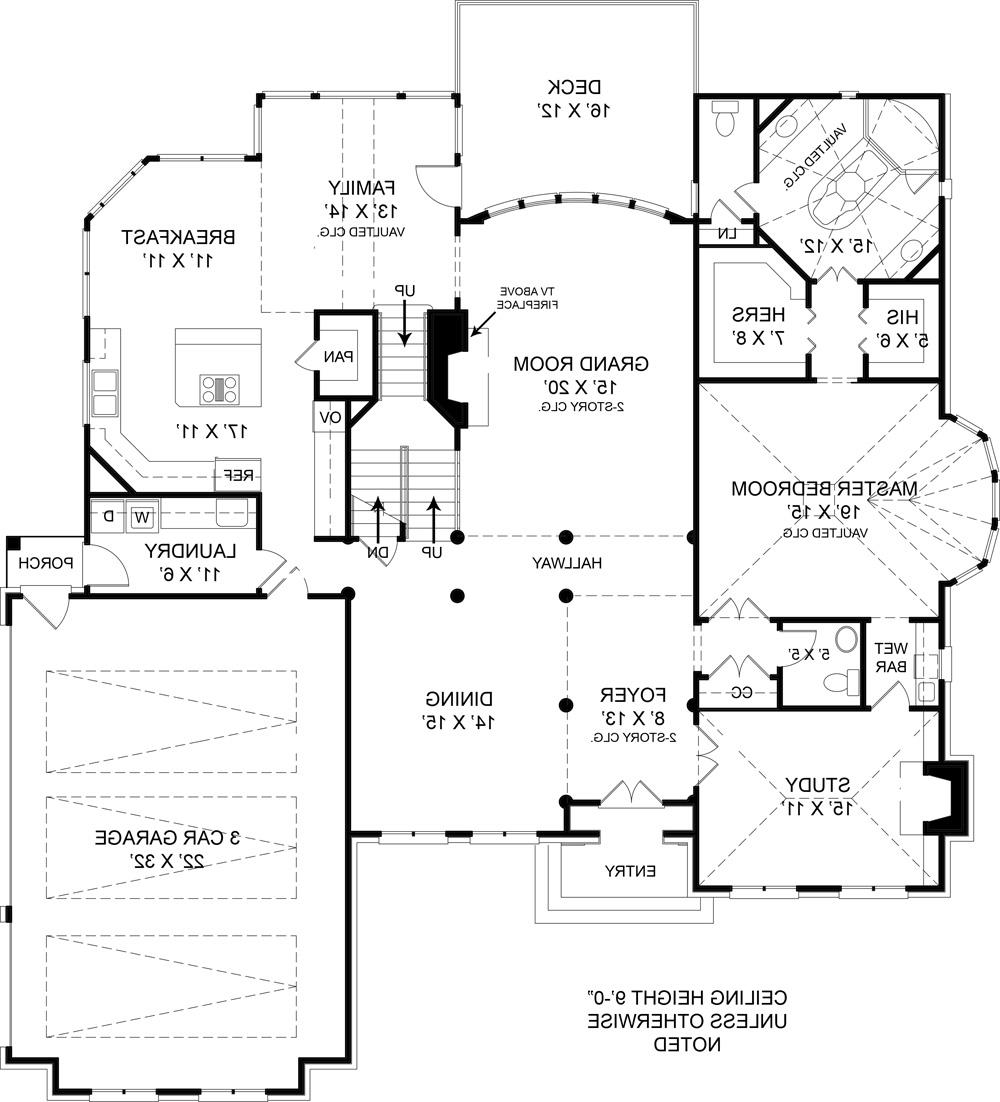 First Floor Plan image of Westover House Plan