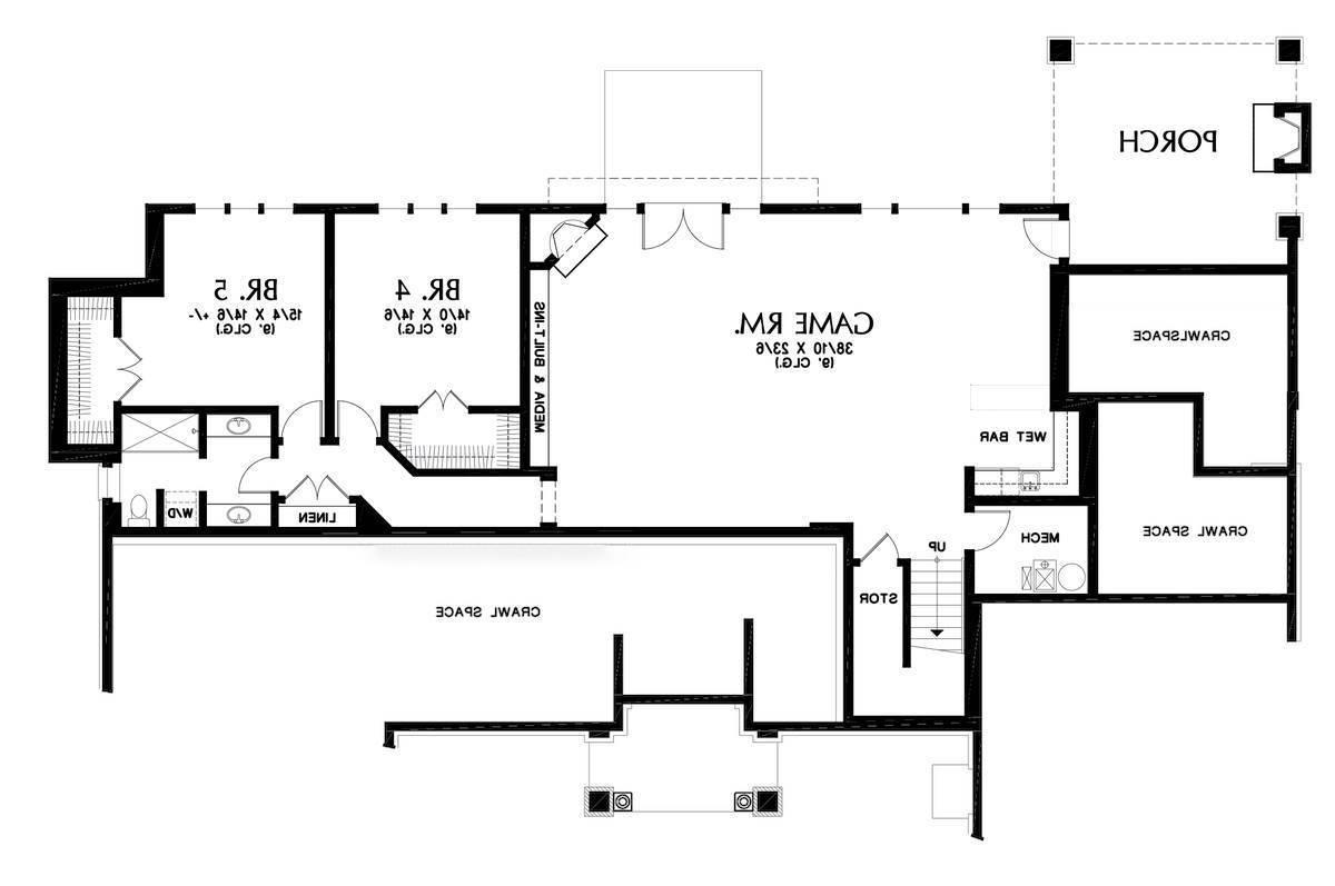Lower Floor Plan image of Hassell House Plan