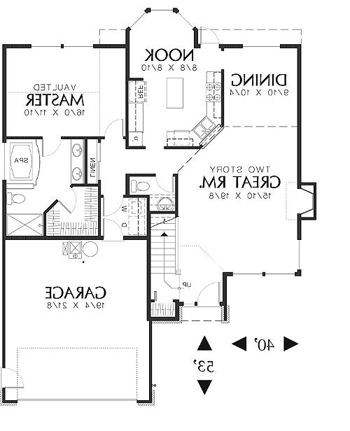 First Floor Plan image of Stroud House Plan