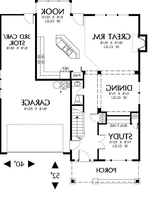 First Floor Plan image of North Andover House Plan