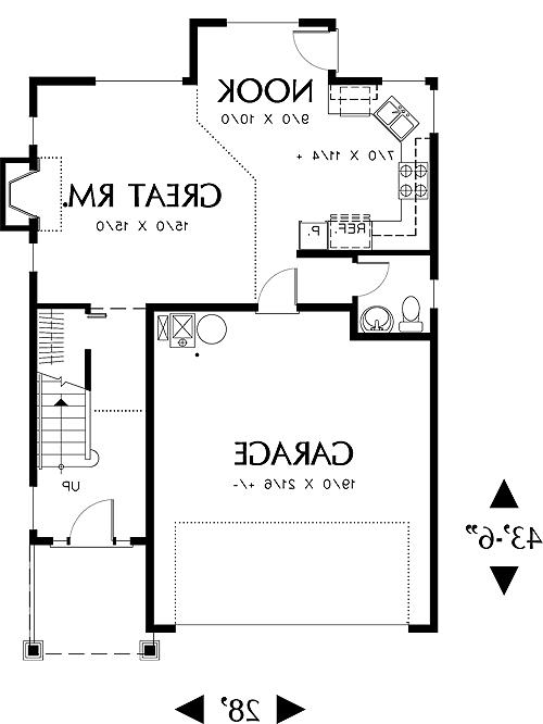 First Floor Plan image of Peabody House Plan