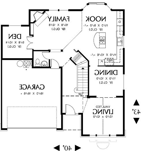 First Floor Plan image of Hawick House Plan