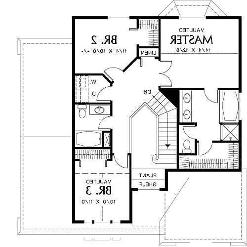 Second Floor Plan image of Hawick House Plan