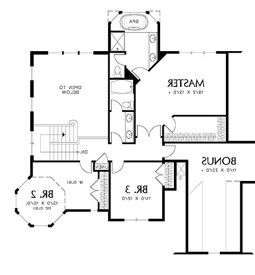 Second Floor Plan image of Merrimac House Plan