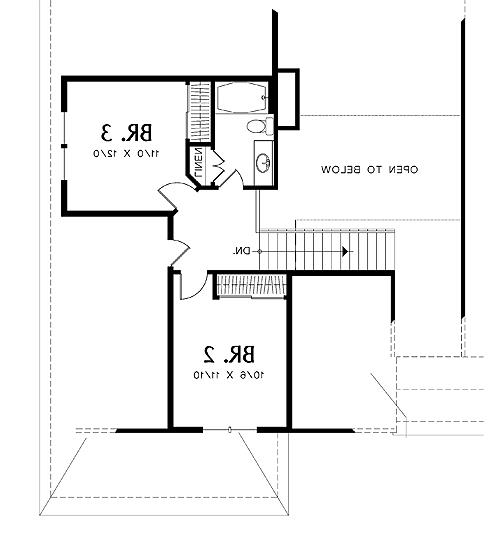 Second Floor Plan image of Dalton House Plan