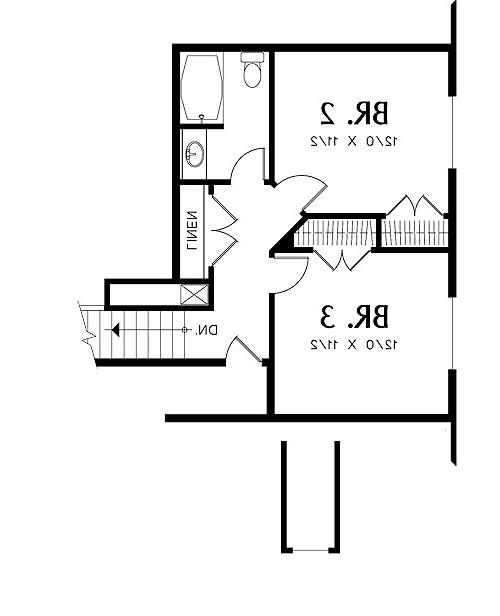 Second Floor Plan image of Stratham House Plan