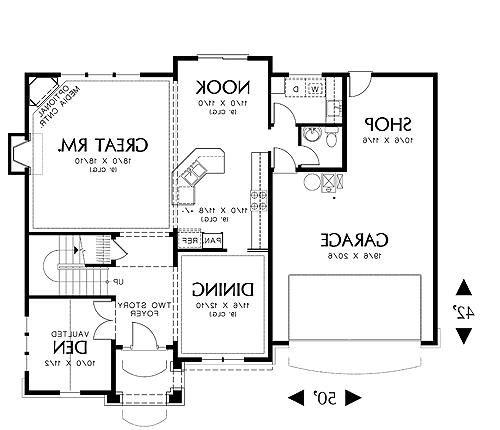 First Floor Plan image of Fairford House Plan