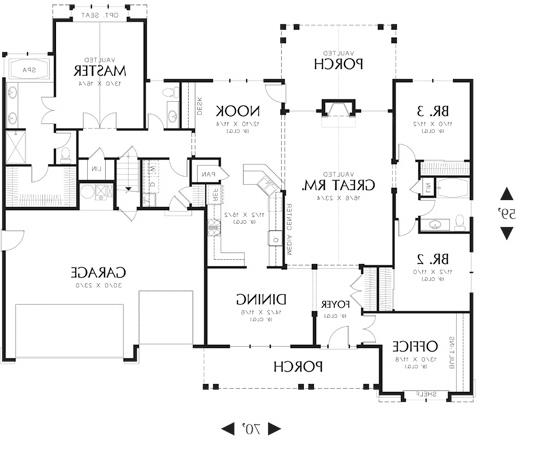 First Floor Plan image of Windsor House Plan