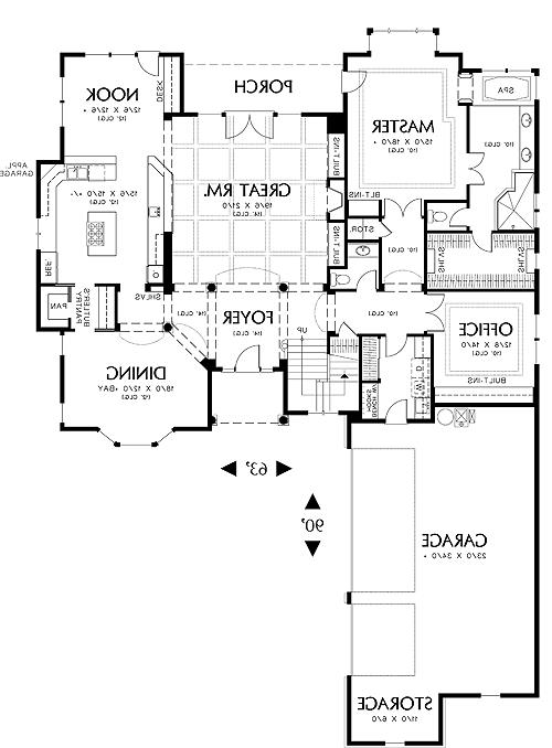 First Floor Plan image of North Reading House Plan