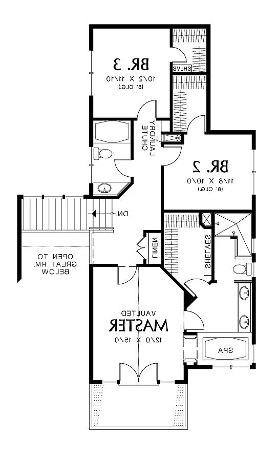 Second Floor Plan image of Doncaster House Plan