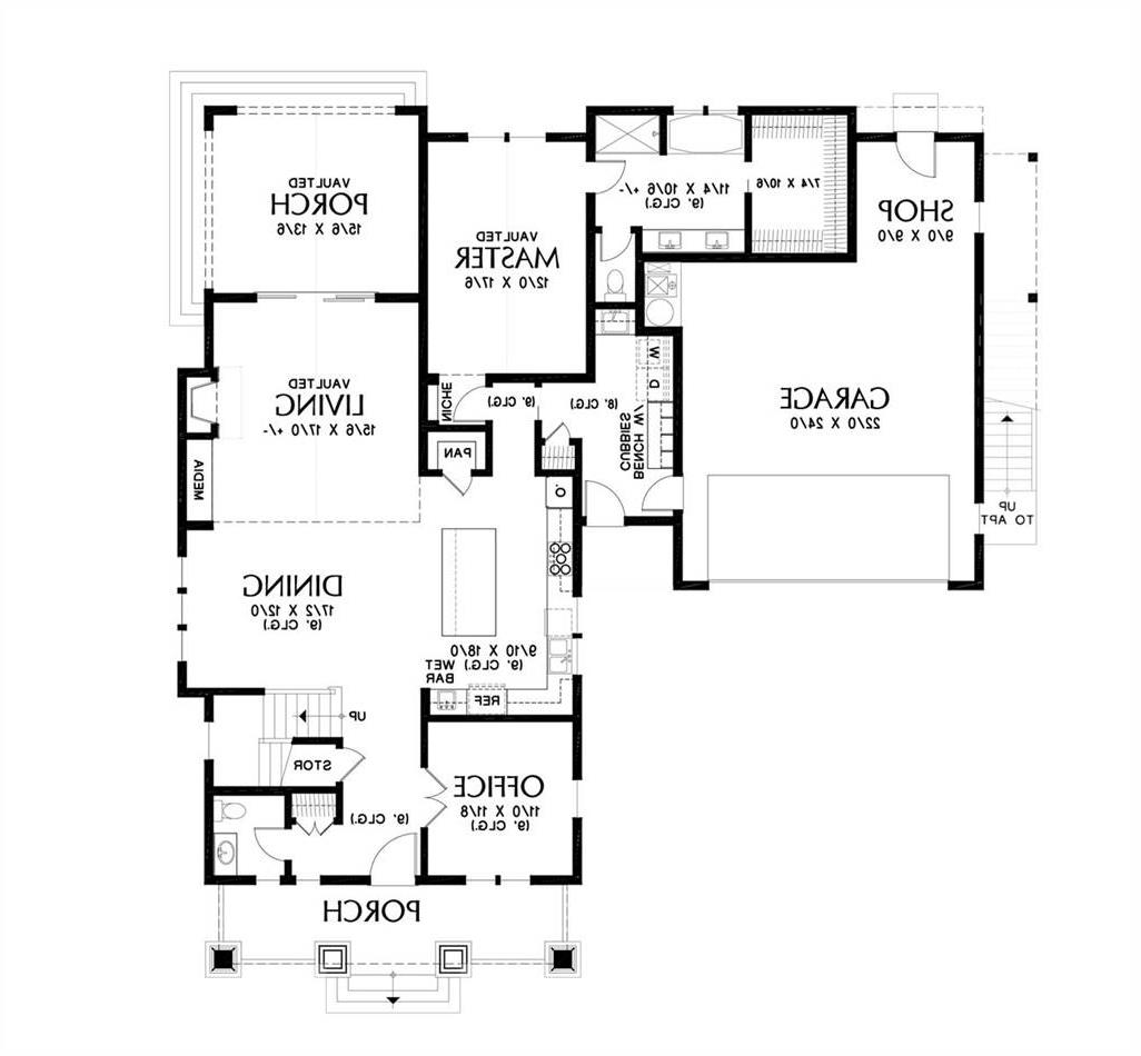 Main Floor Plan image of Wedgewood House Plan