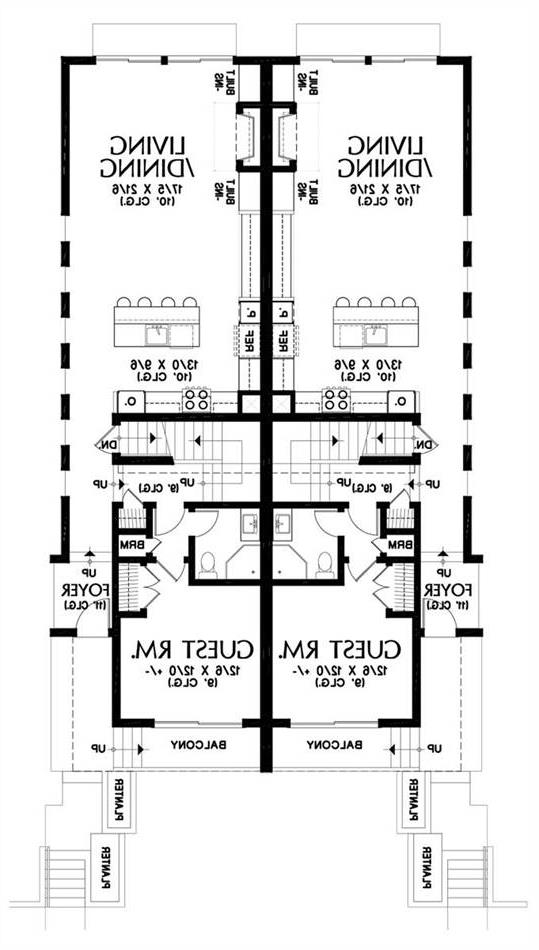 Main floor Plan image of Burnstown House Plan