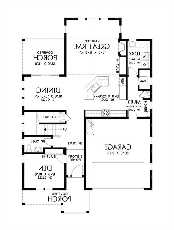 Main Floor Plan image of Merryviille House Plan