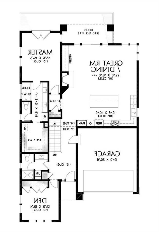 Main Floor Plan image of Hampton House Plan