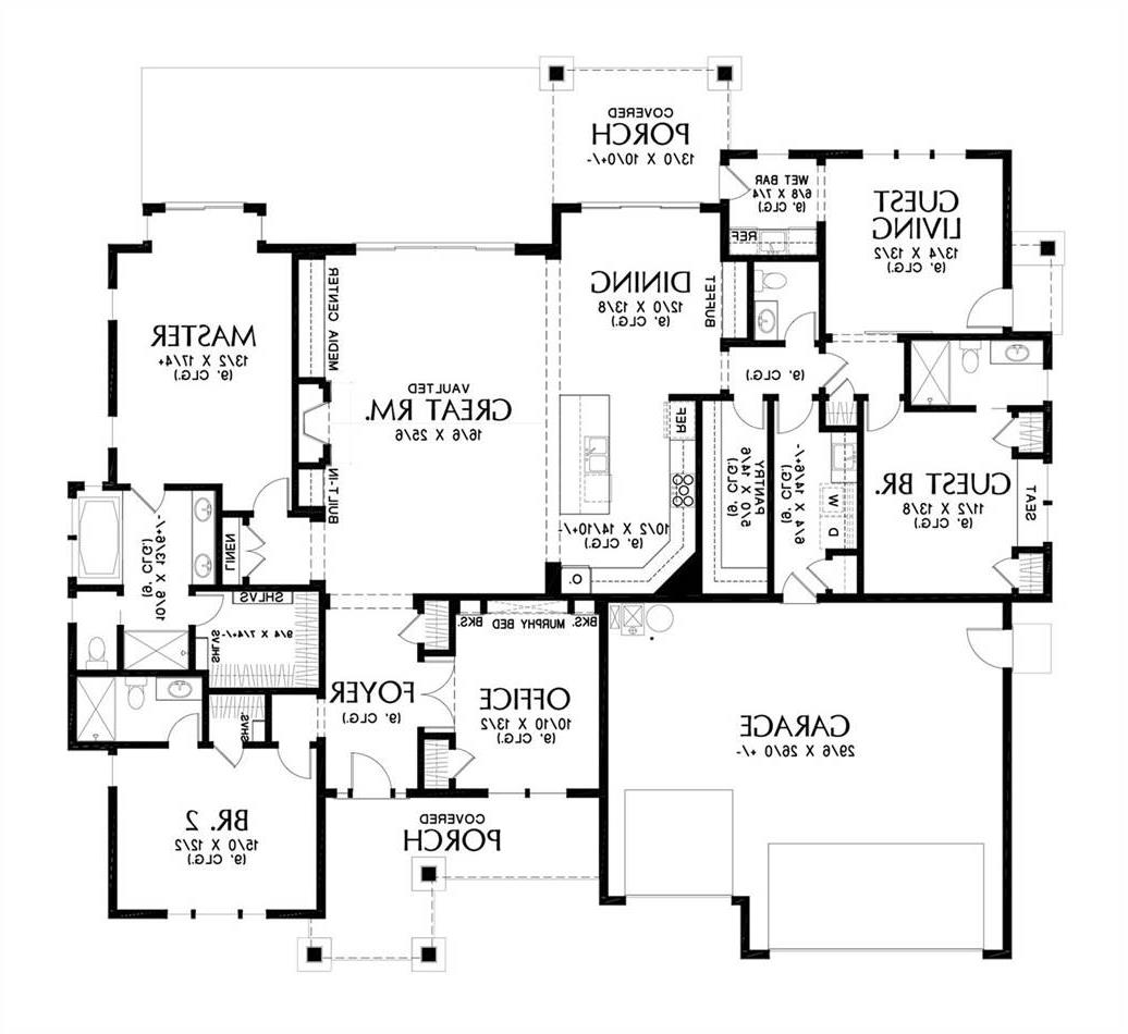 Main Floor Plan image of Zion Ridge House Plan