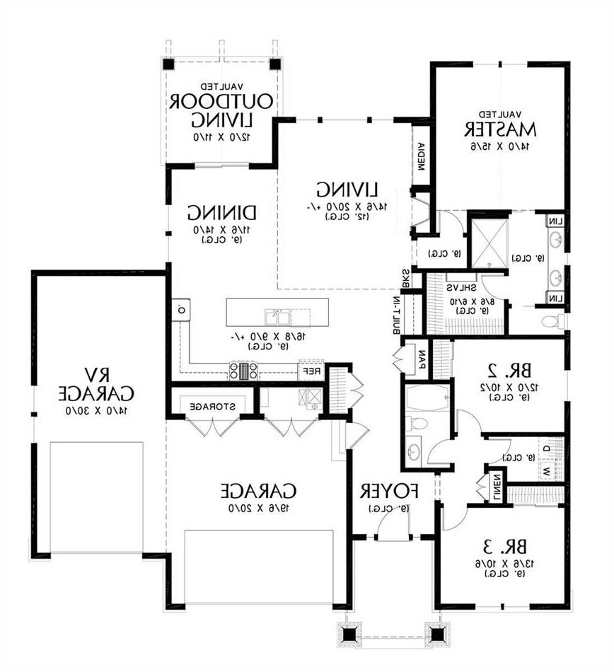Main Floor Plan image of Cappuccino House Plan