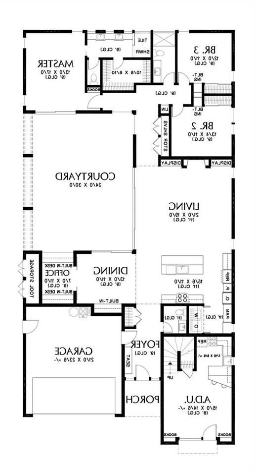 Main Floor Plan image of Bradford House Plan