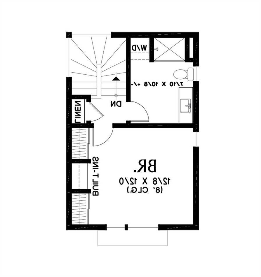Upper Floor Plan image of Bradford House Plan