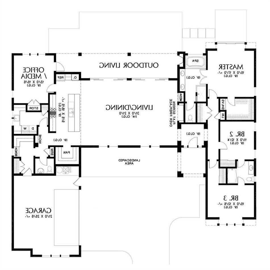 Main Floor Plan image of Carnation House Plan