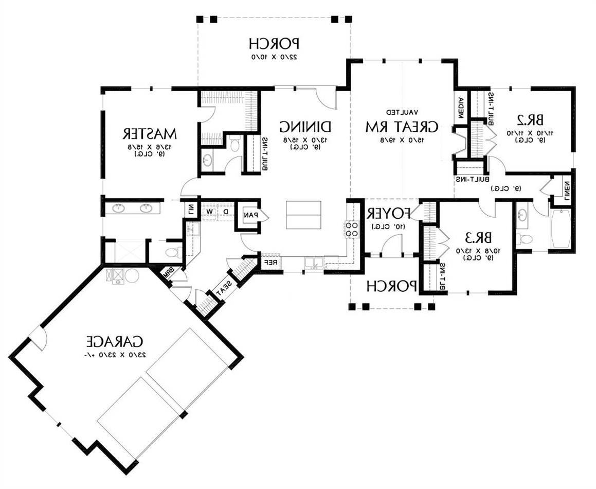 Main Floor Plan image of Lewistown House Plan