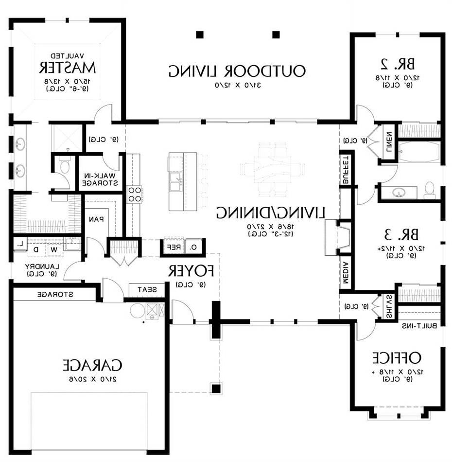 Main Floor Plan image of Biddeford House Plan