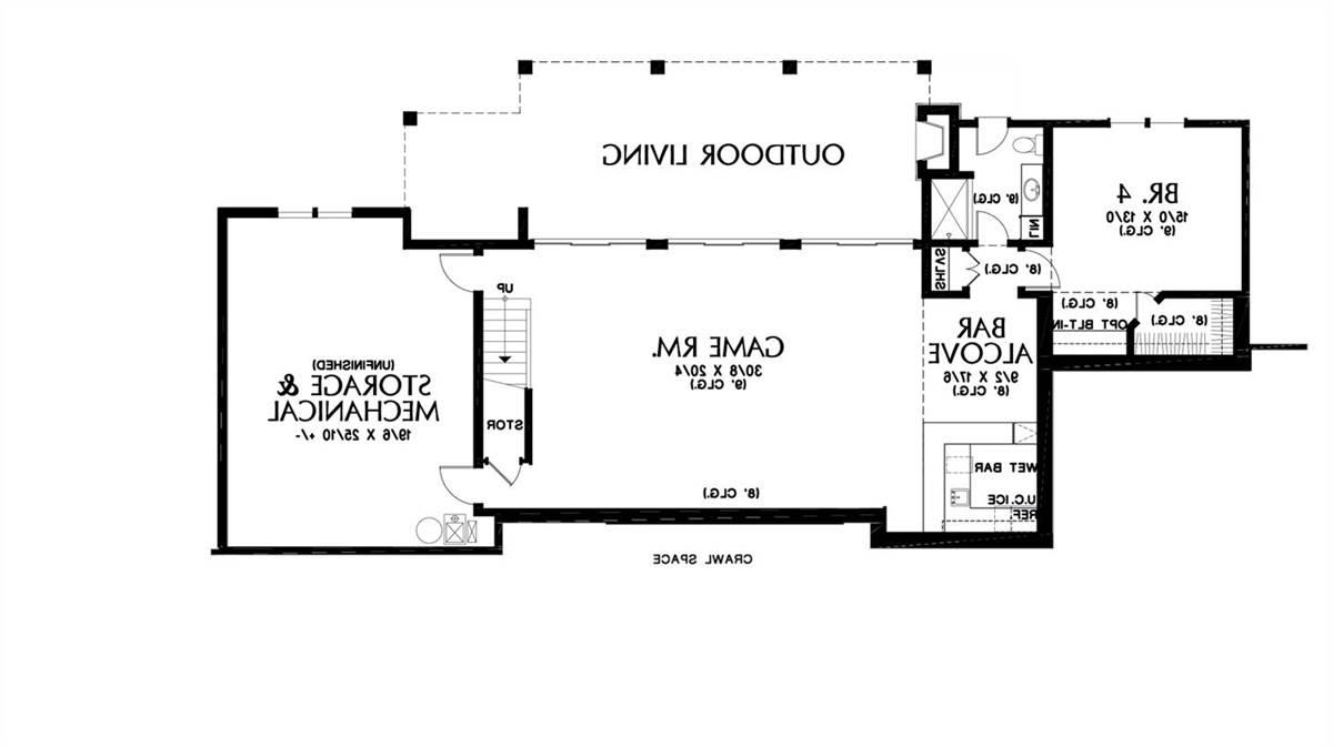 Lower Floor Plan image of Maricopa House Plan