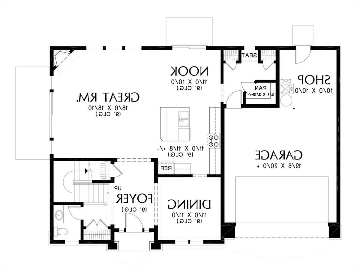 Main Floor Plan image of Chandler House Plan
