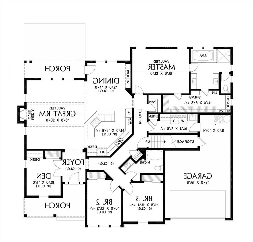 Main Floor Plan image of Jordan House Plan
