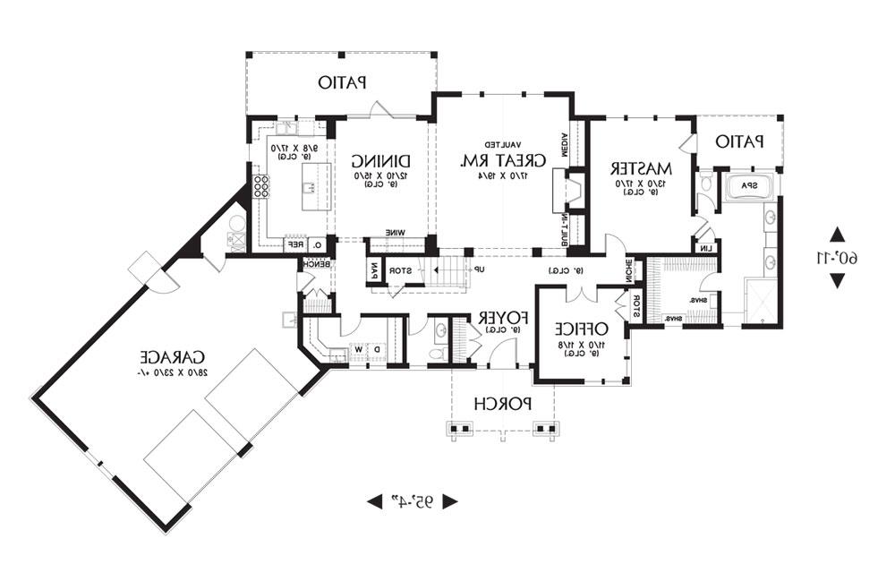 1st Floor Plan image of Guilford House Plan