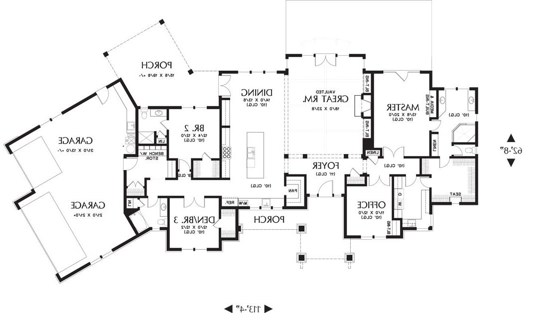1st Floor Plan image of Whitworth House Plan