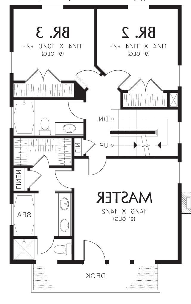 2nd Floor Plan image of Hull House Plan