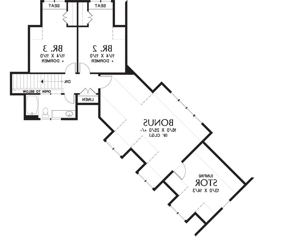 2nd Floor Plan image of Abington House Plan