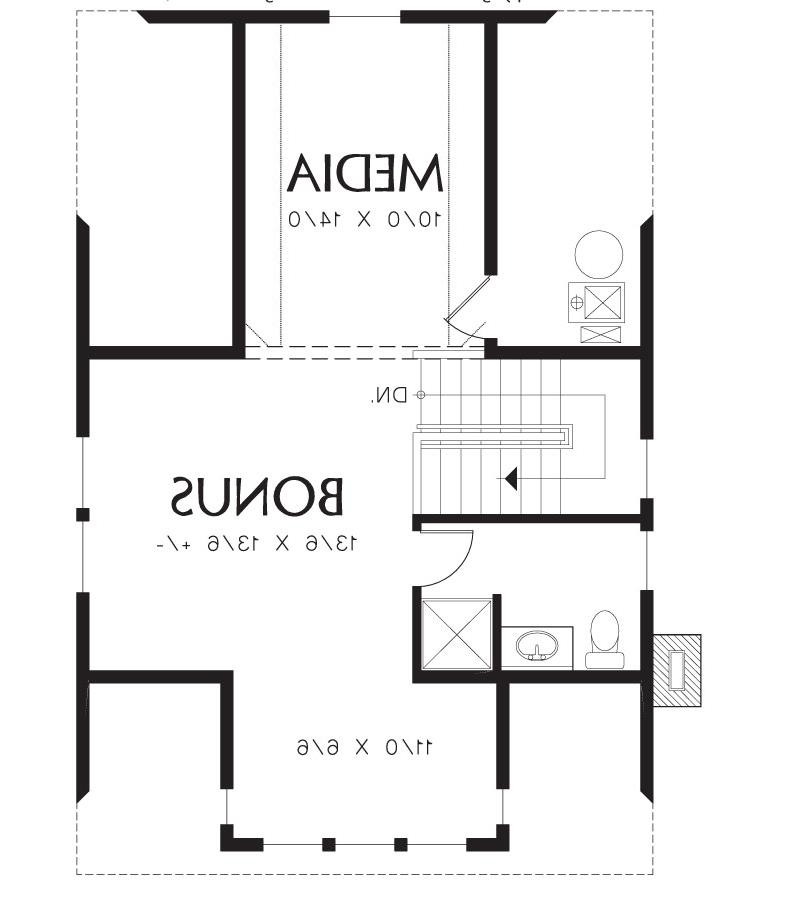 3rd Floor Plan image of Hull House Plan