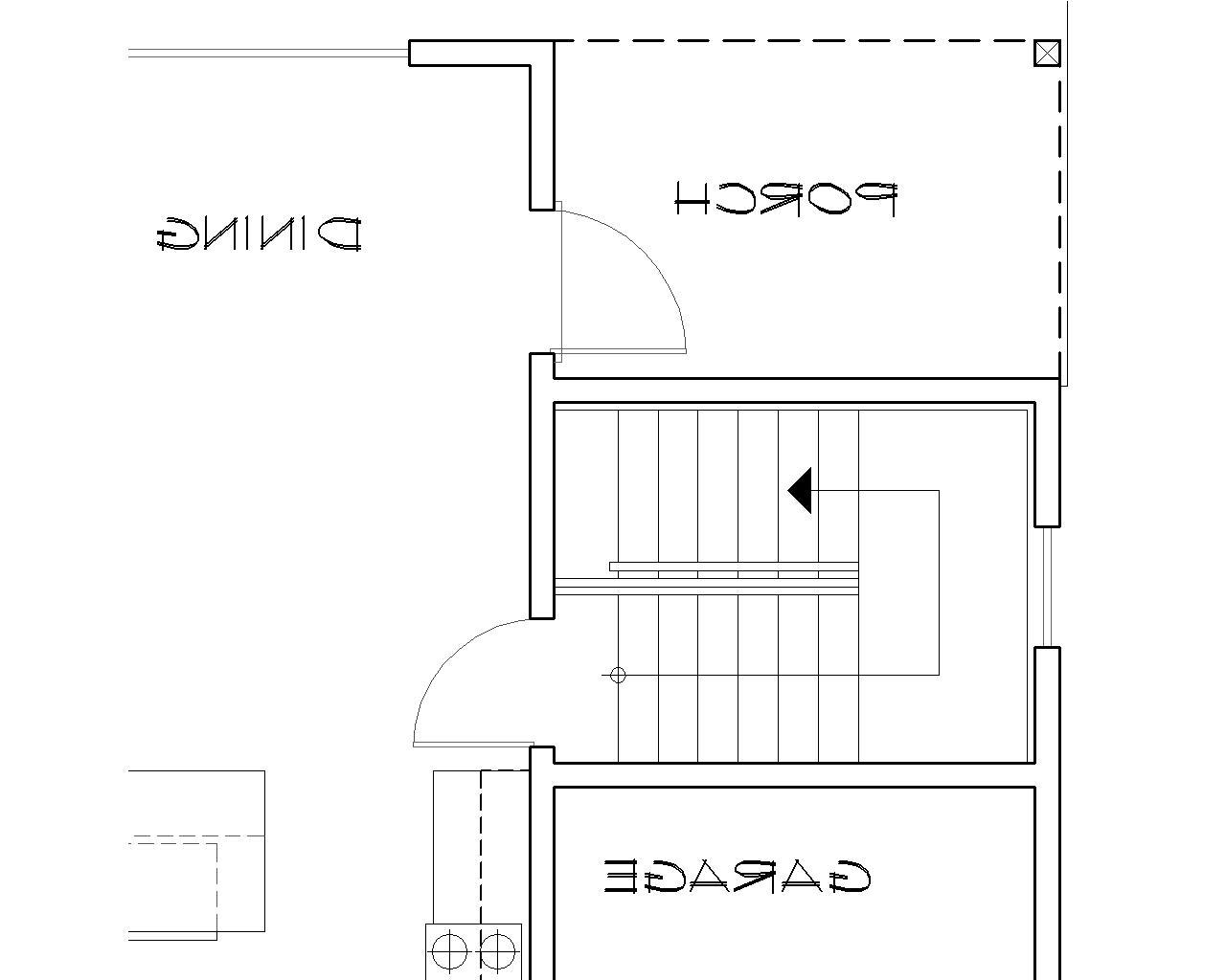 Basement Stair Location image of Clarksburg House Plan