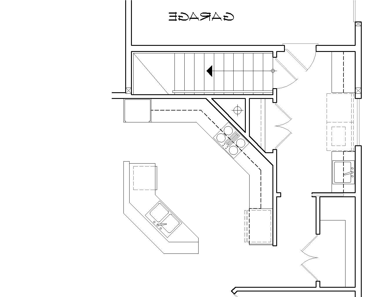 Basement Stair Location image of Glastonburg House Plan