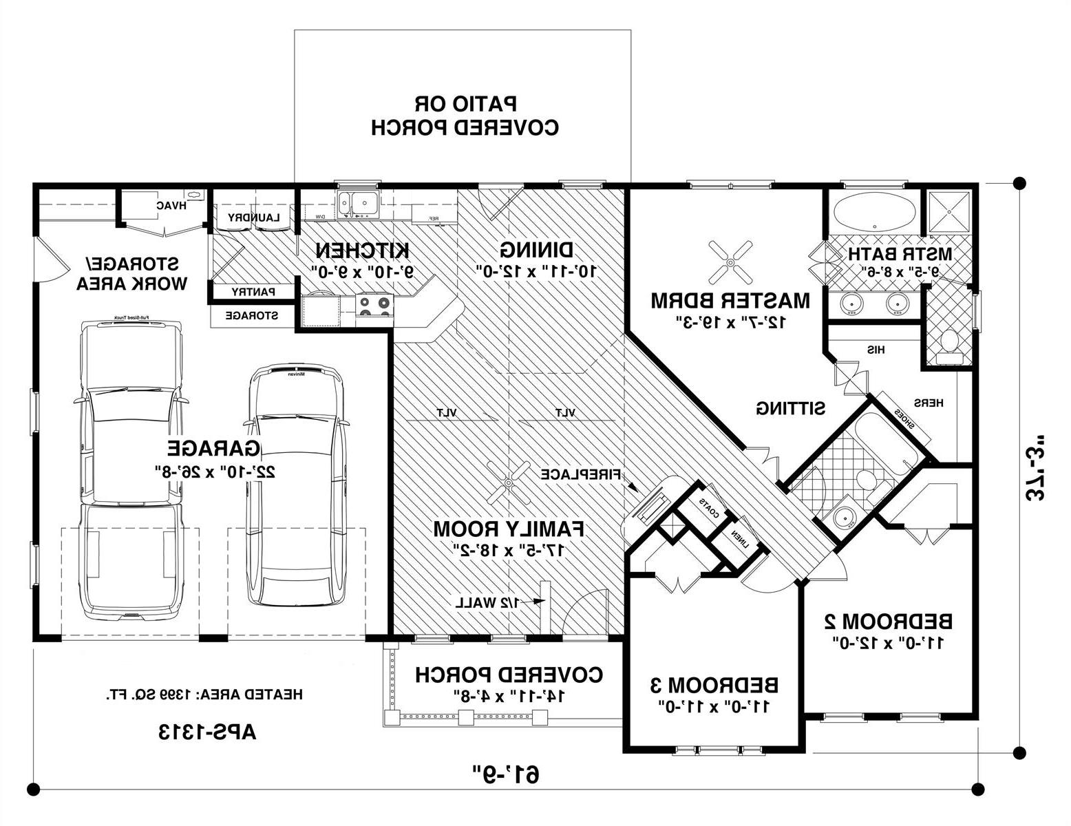 Floor Plan image of The Hidden Meadow House Plan