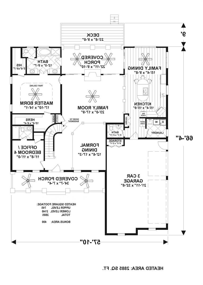 1st Floor image of Meridian Bay House Plan
