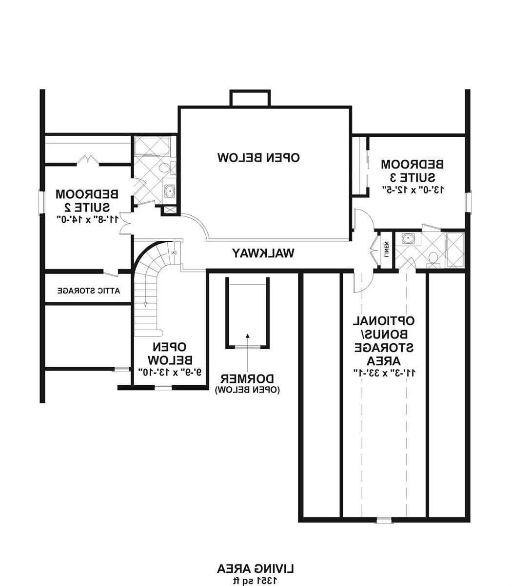 2nd Floor image of Meridian Bay House Plan